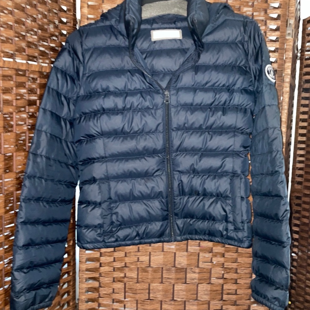 A&F puffer jacket with hat